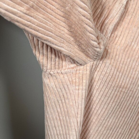 Ba&sh Corduroy Lady Pants Size 0 US 4 Pink Wide Leg Cropped High Rise - Picture 5 of 9